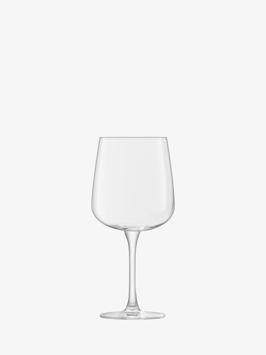 The lsa-international Wine Glass, crafted from lead-free glass, features a long stem and wide bowl. Centered on a plain white background, this clear glass is ideal for daily use or special occasions.