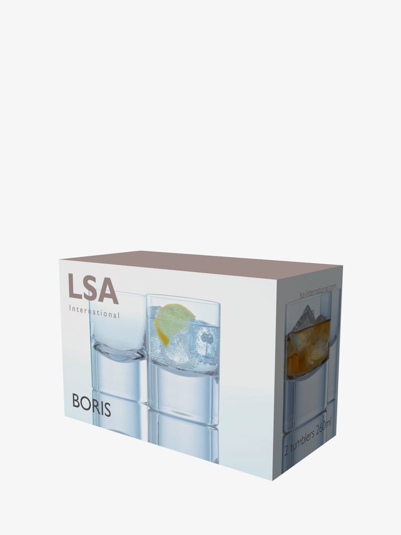 LSA International Boris 260 ml colore: trasparente confezione da 2 