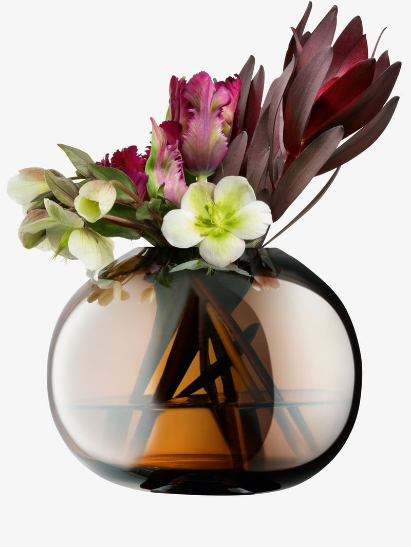 日本メーカー新品 LSA エルエスエー Epoque Vase H30cm Amber 