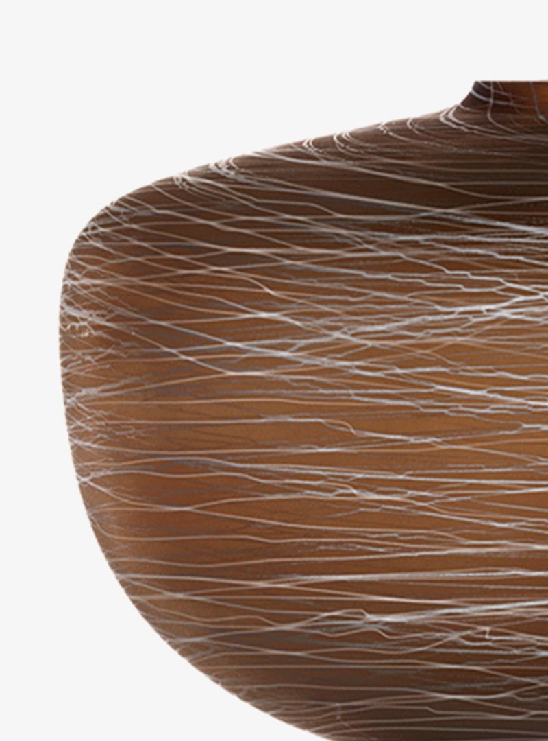 Vase H17.5cm, Earth/Chalk Thread Boulder Collection LSA Interior