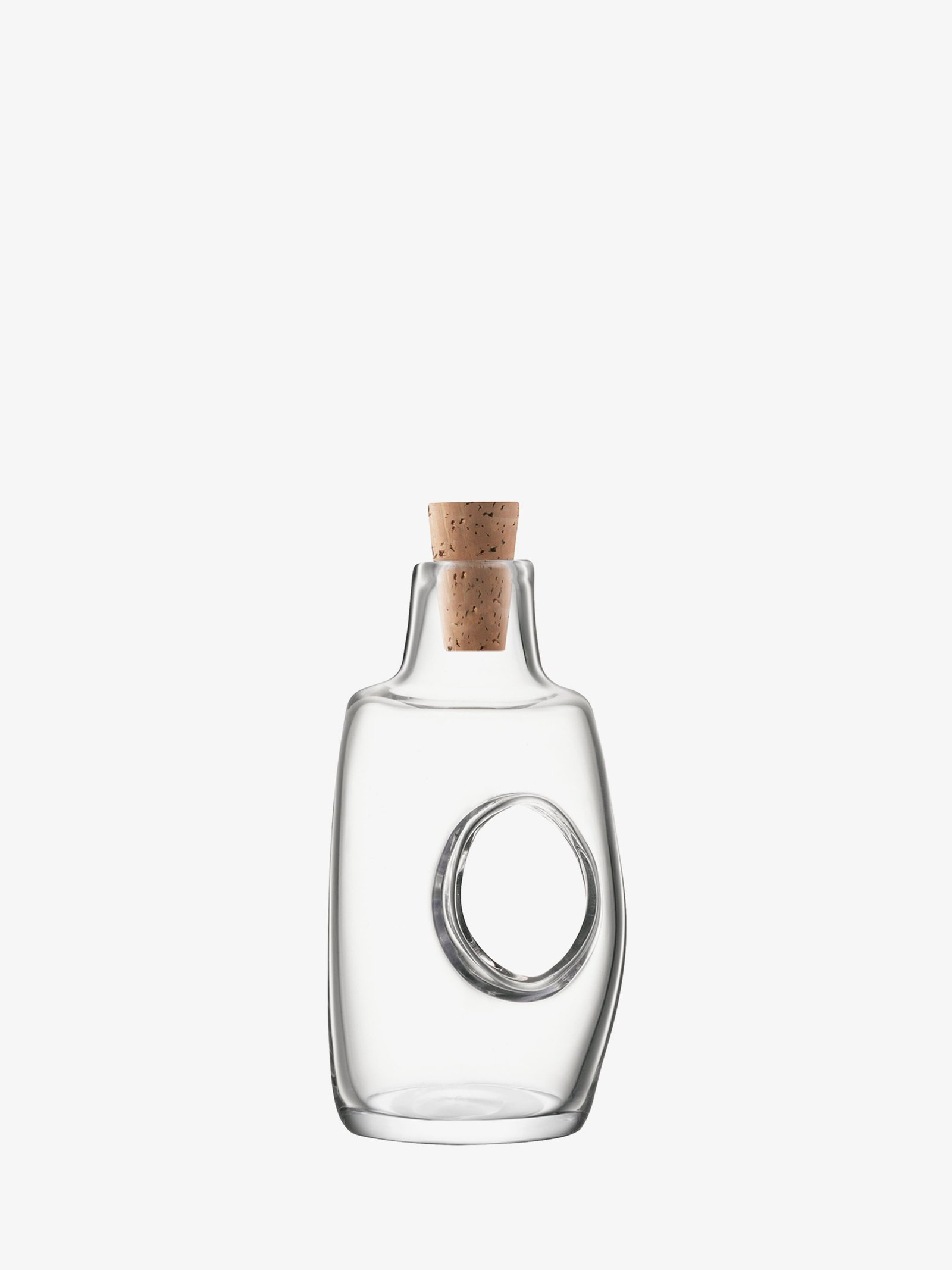 Oil/Vinegar Bottle & Cork Stopper 120ml, Clear Void LSA Tableware