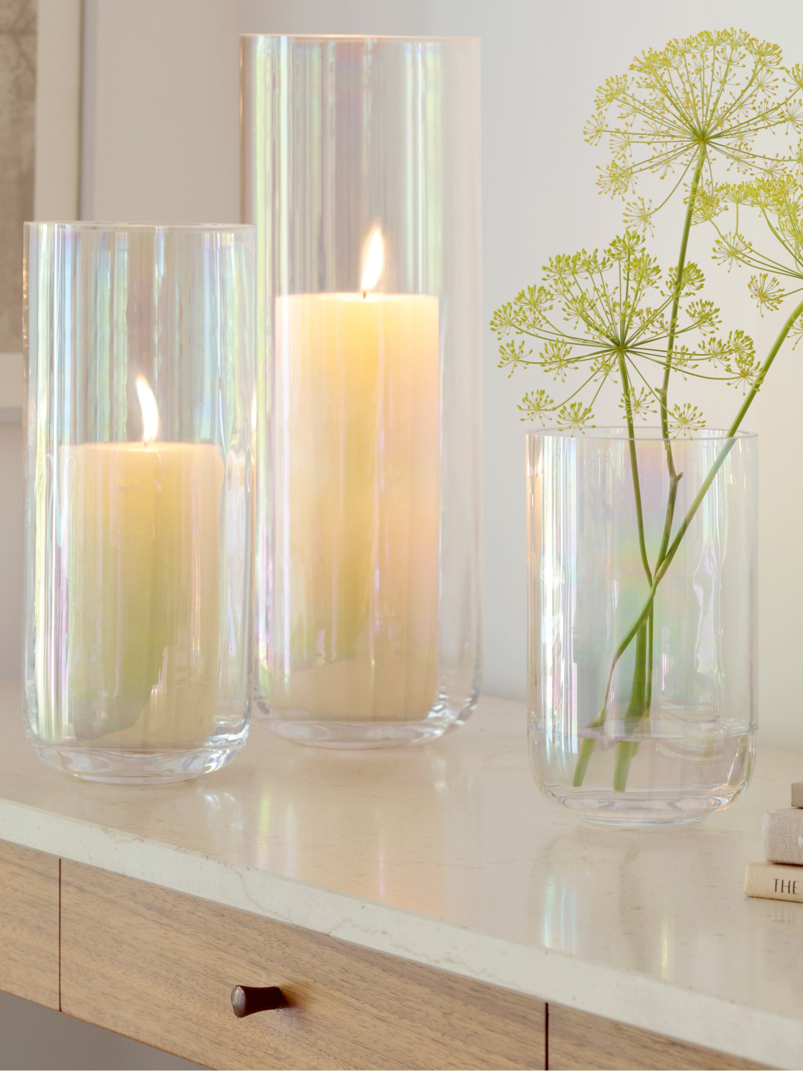 Lantern/Vase H38.5cm Pearl Collection LSA Interior