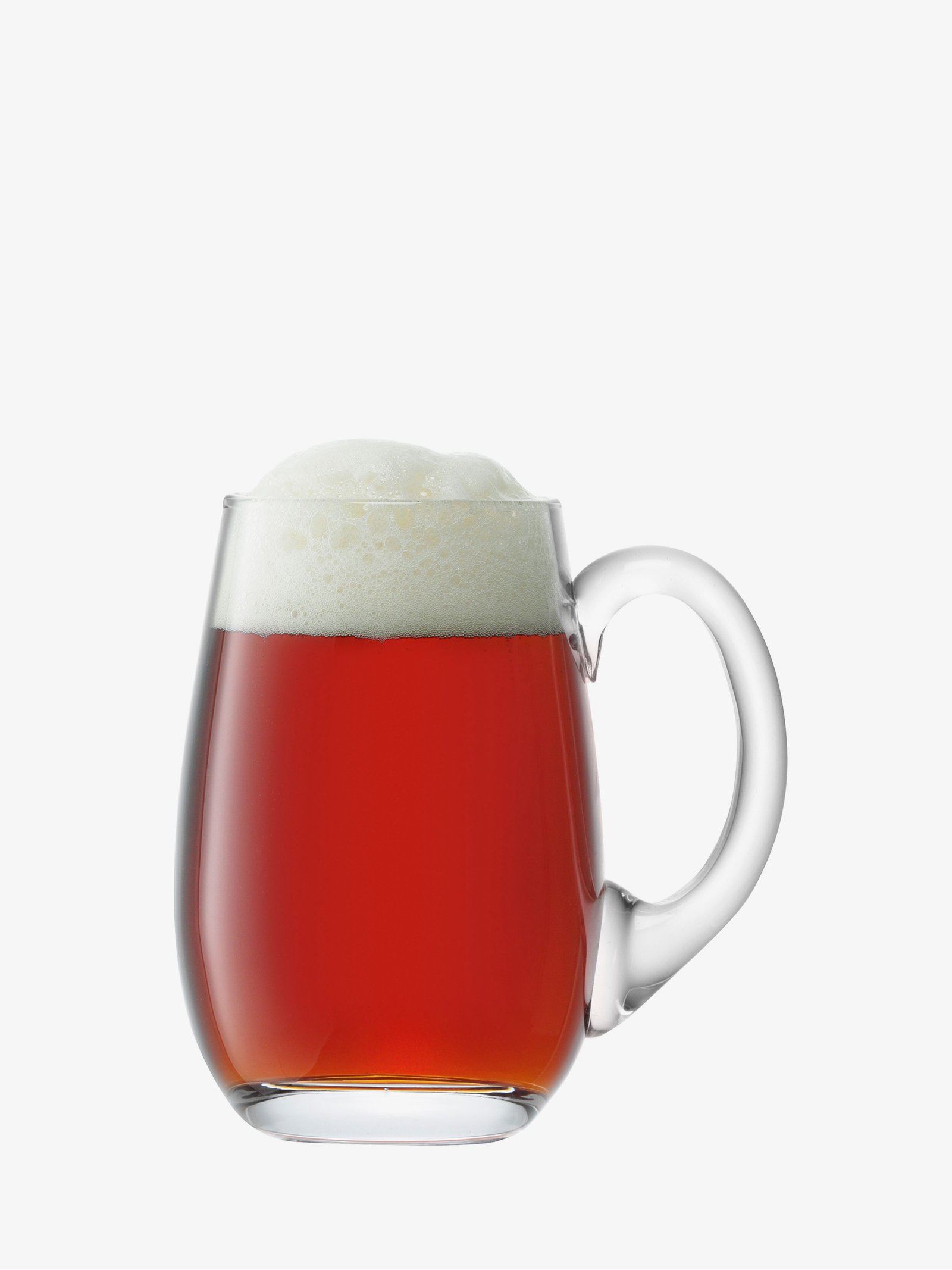 Beer Tankard Curved 25oz, Clear Bar LSA Drinkware