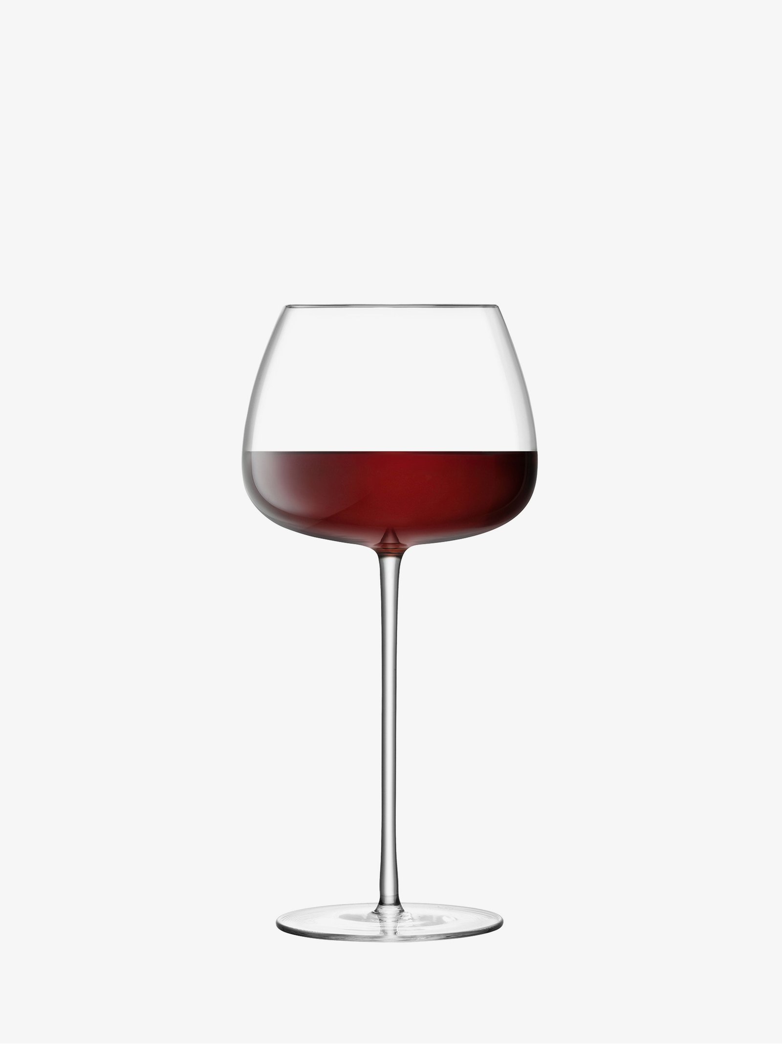Red Wine Balloon Glass x 2 590ml, Clear | Wine Culture | LSA Drinkware