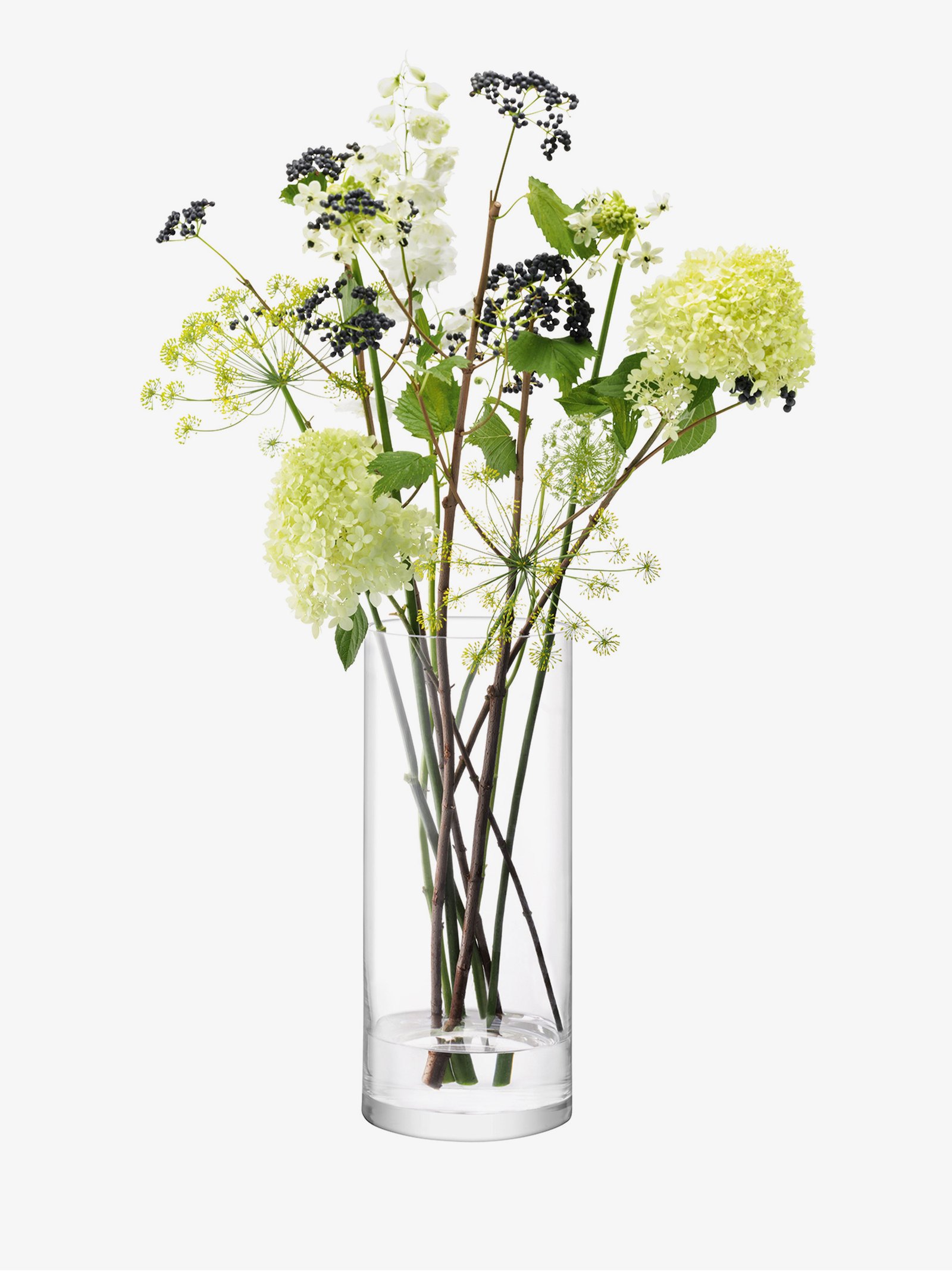 Vase H42cm, Clear Column Collection LSA Interior