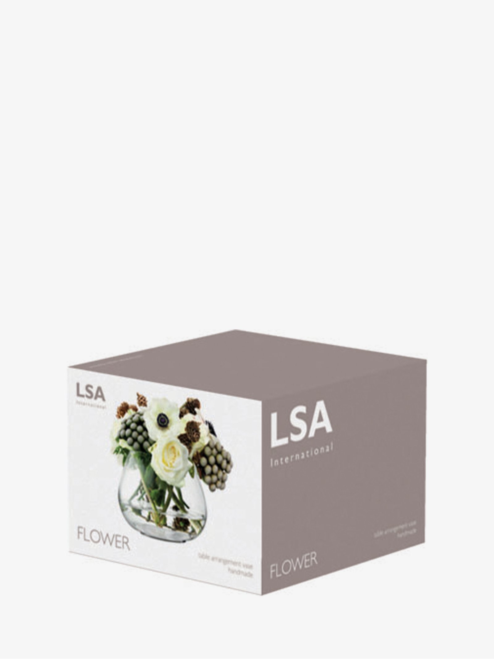 Table Arrangement Vase H4.5in, Clear Flower LSA Interior