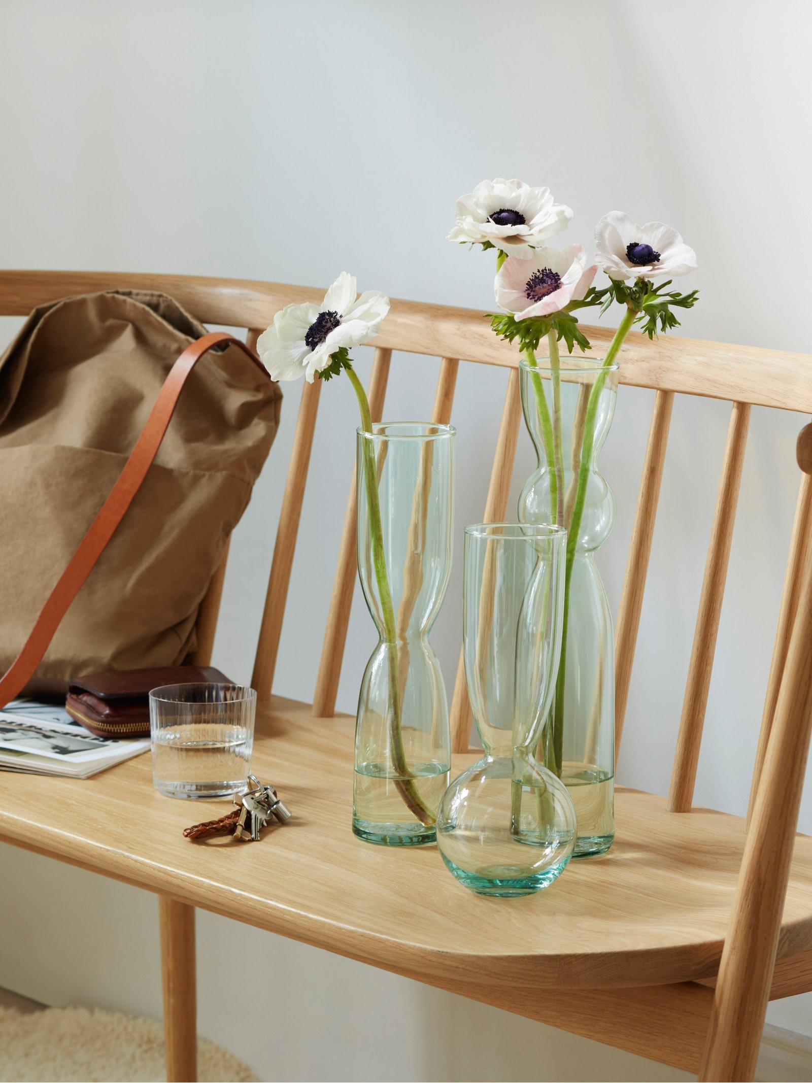Trio Vase Set H25cm/H30cm/H35cm, Clear Canopy LSA Interior