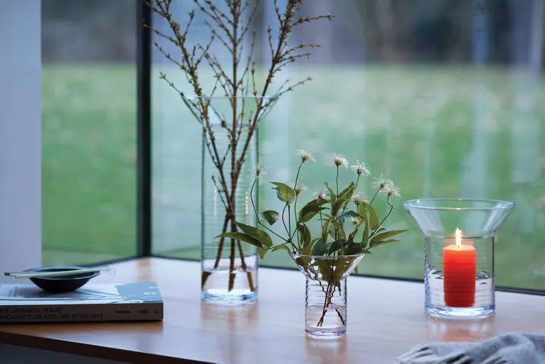 Ribbed Vases