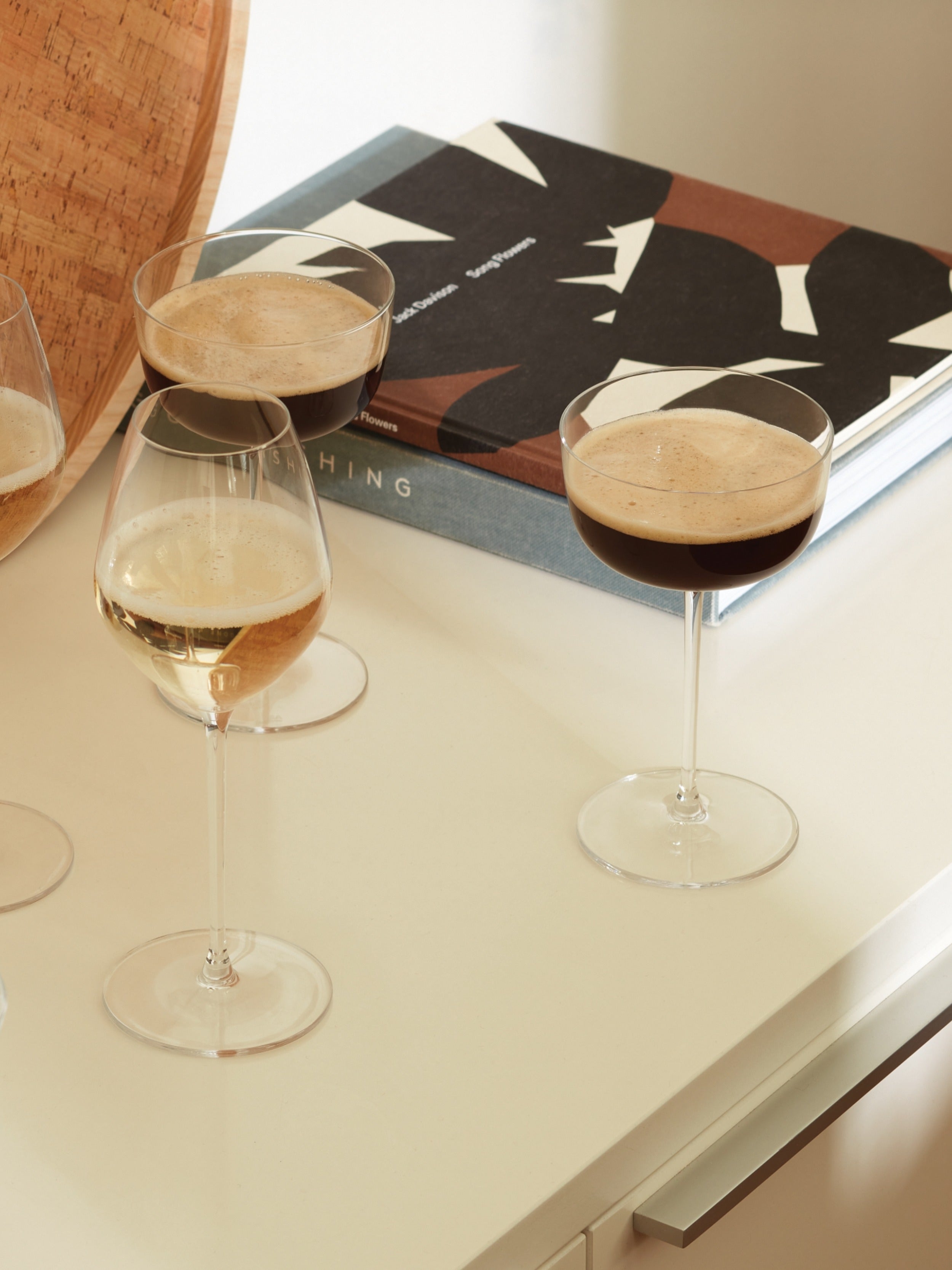 Champagne Tulip Glass x 4 10oz, Clear | Borough | LSA Drinkware
