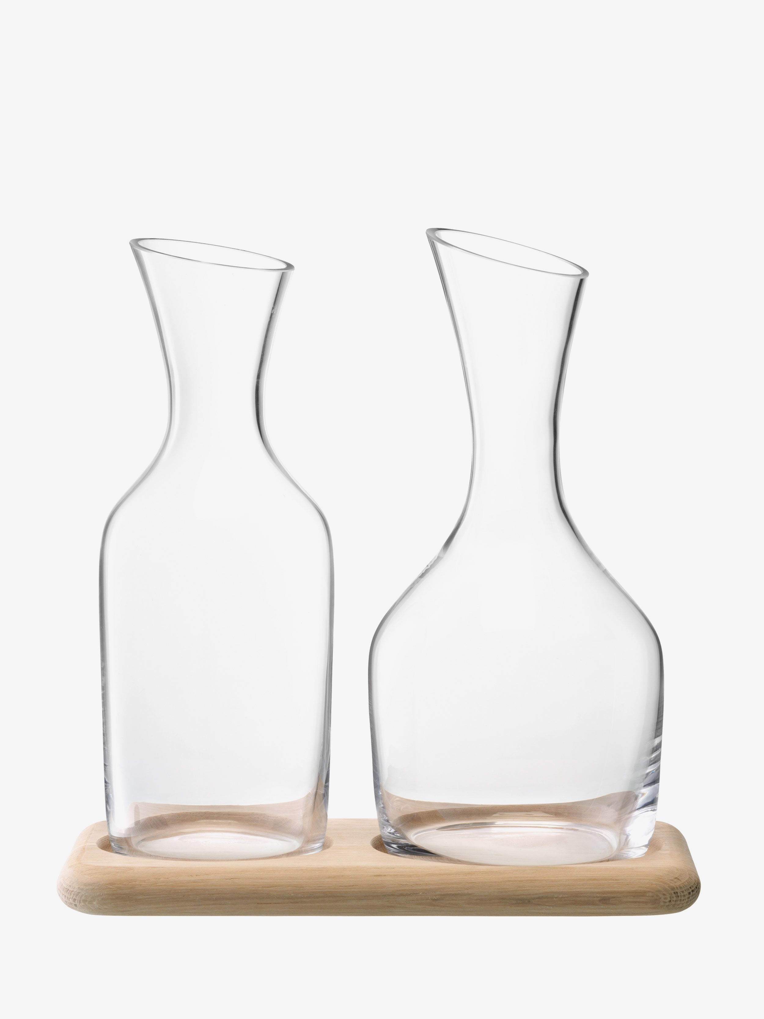 LSA International Carafe Set with Oak Base