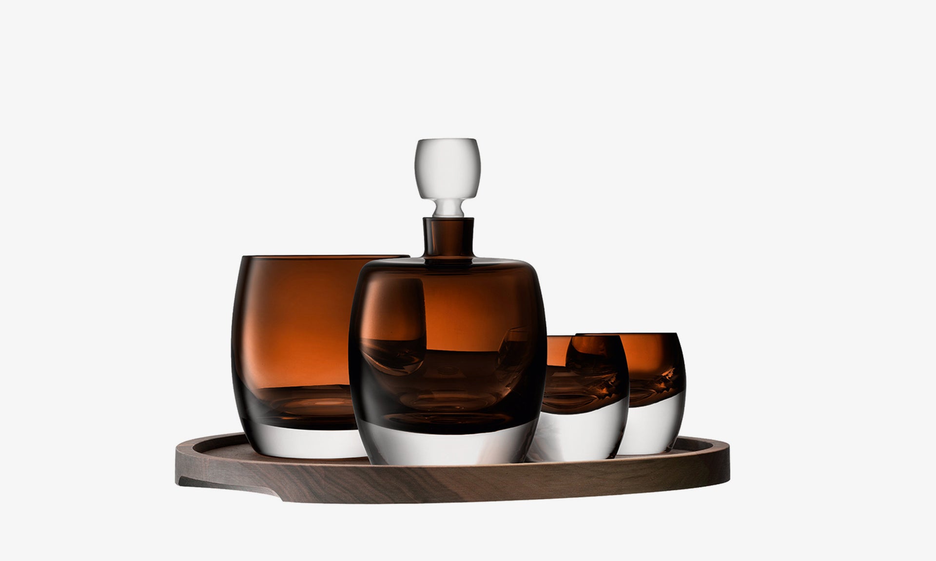 Connoisseur Set & Walnut/Cork Serving Tray