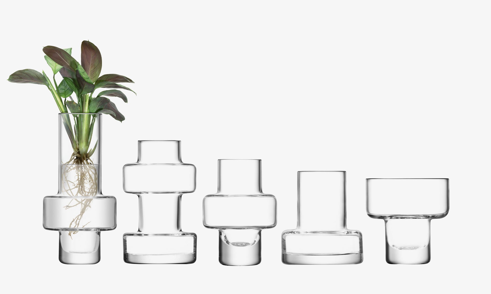 Five Mini Vase Set