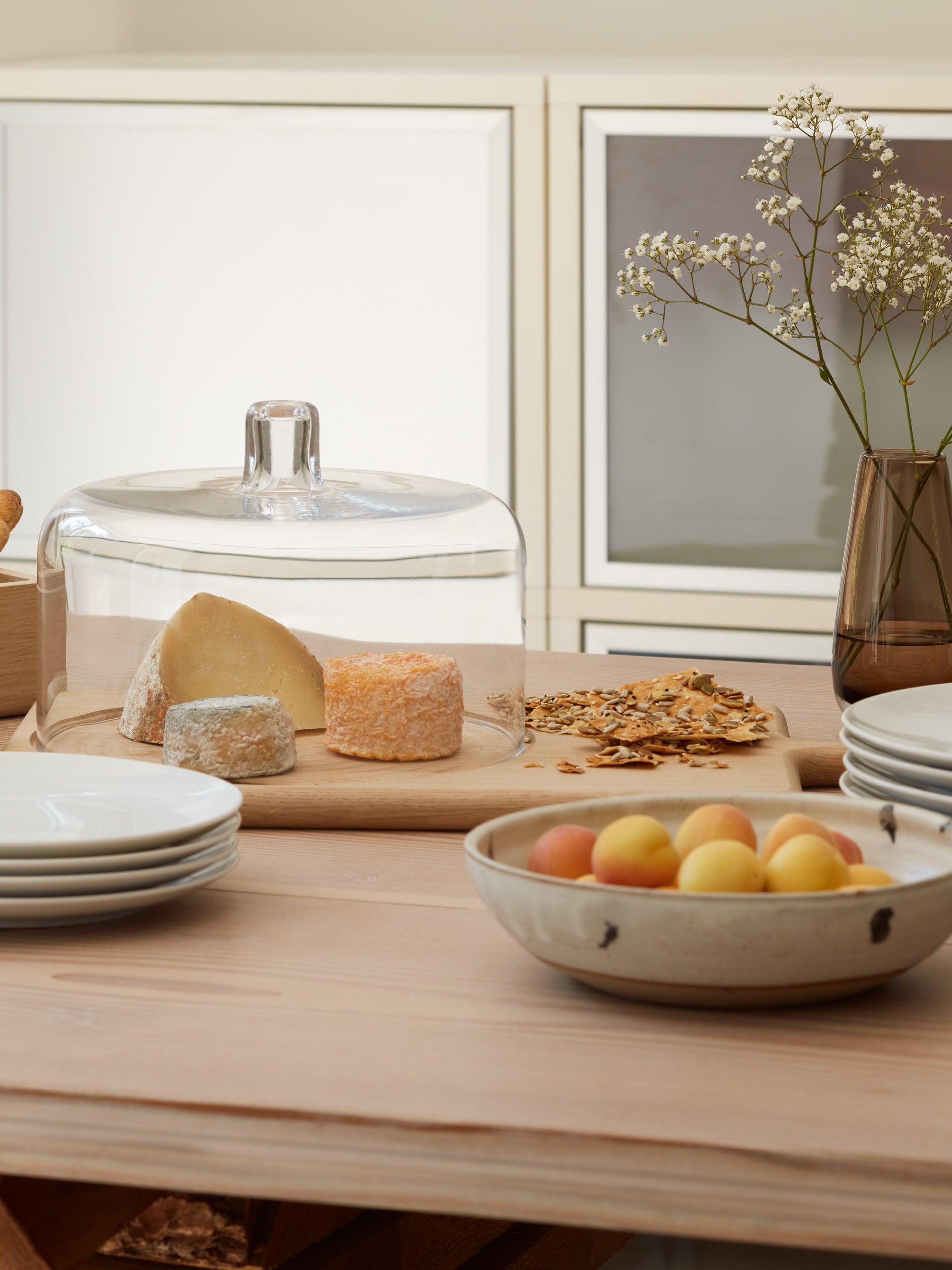 Cheese Dome & Oak Board