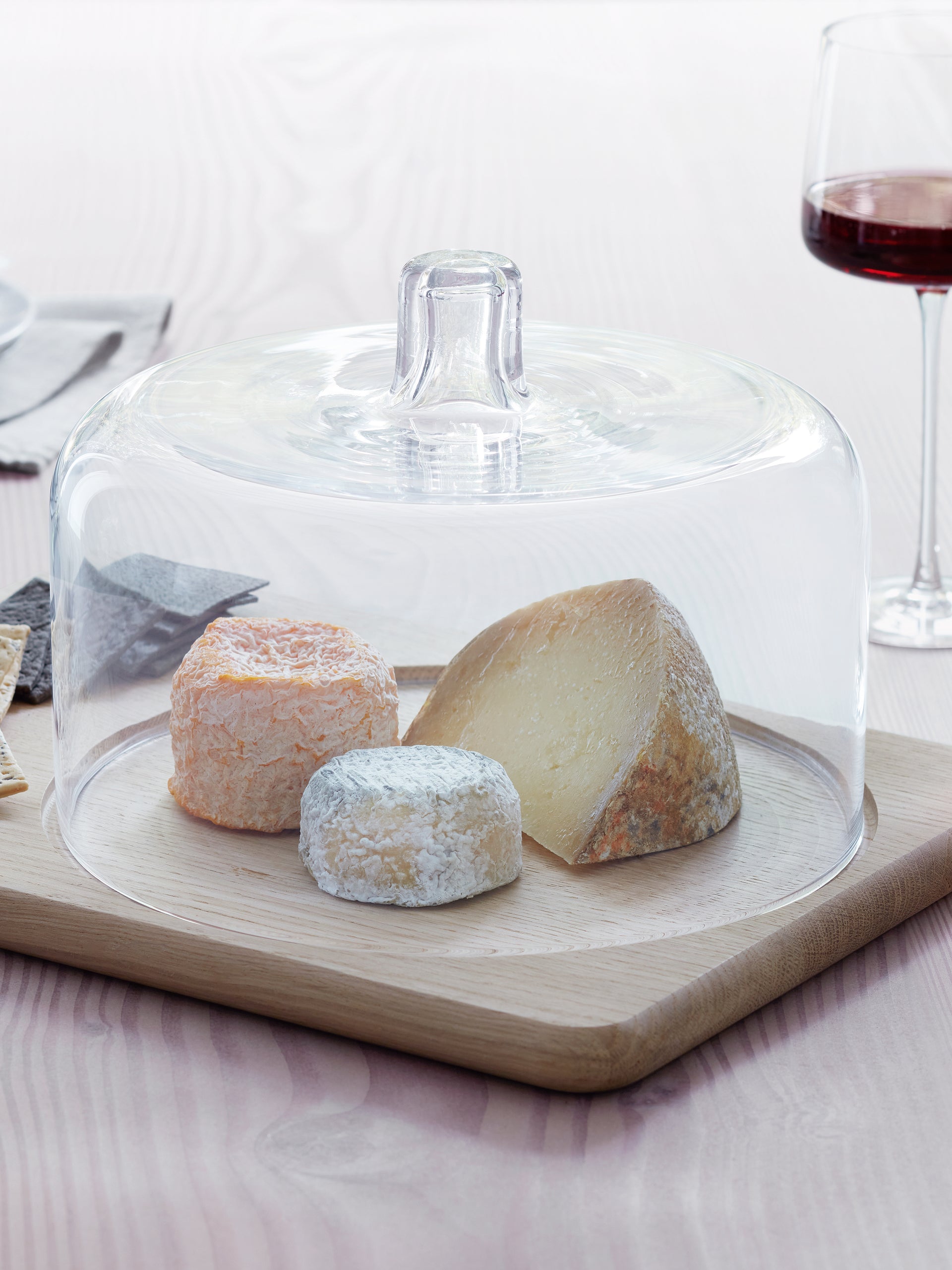 Cheese Dome & Oak Board