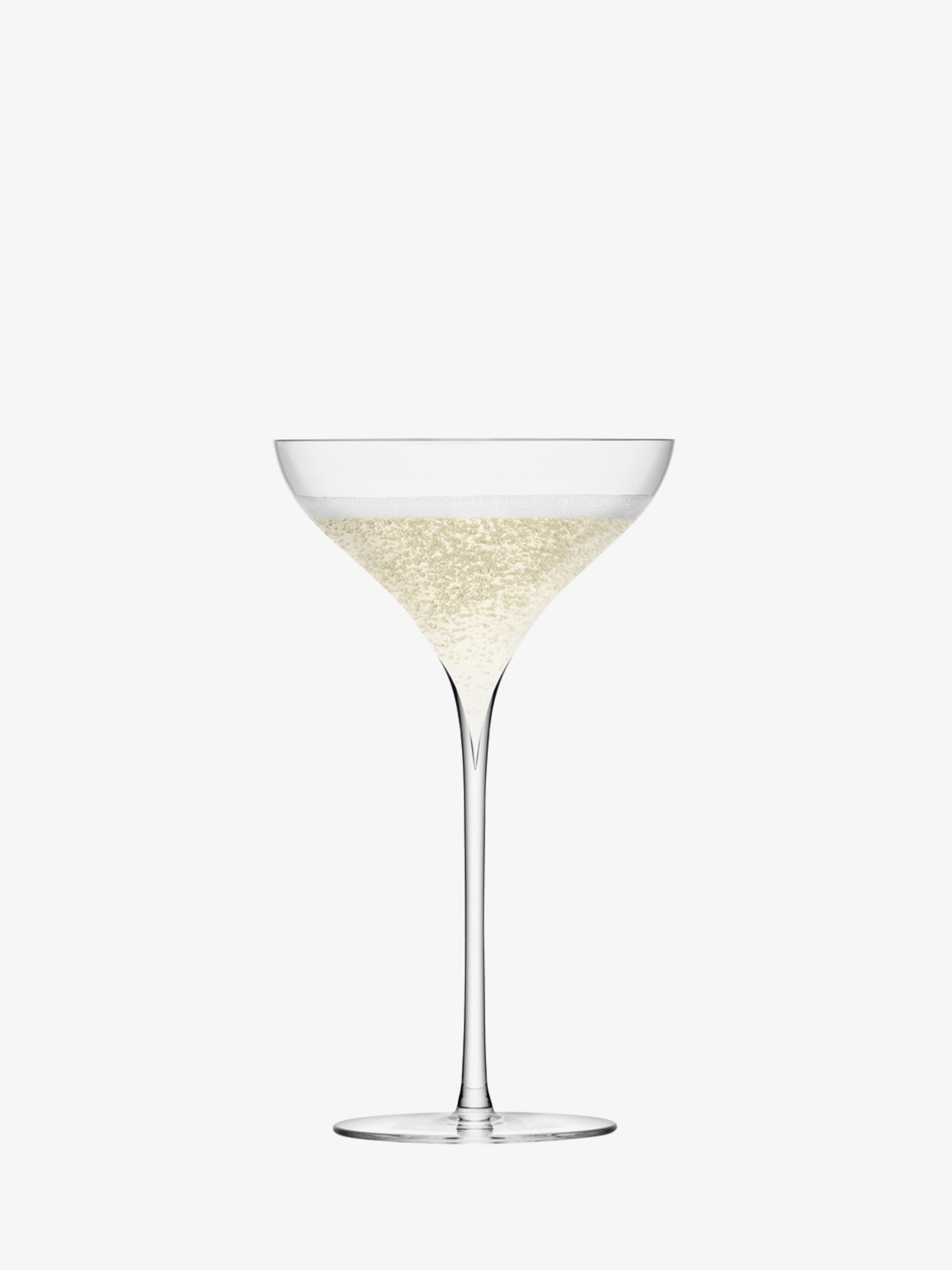 Coppa Da Champagne LSA International SA06 Savoy – Vetro Soffiato A Mano, Trasparente, Confezione Da 2