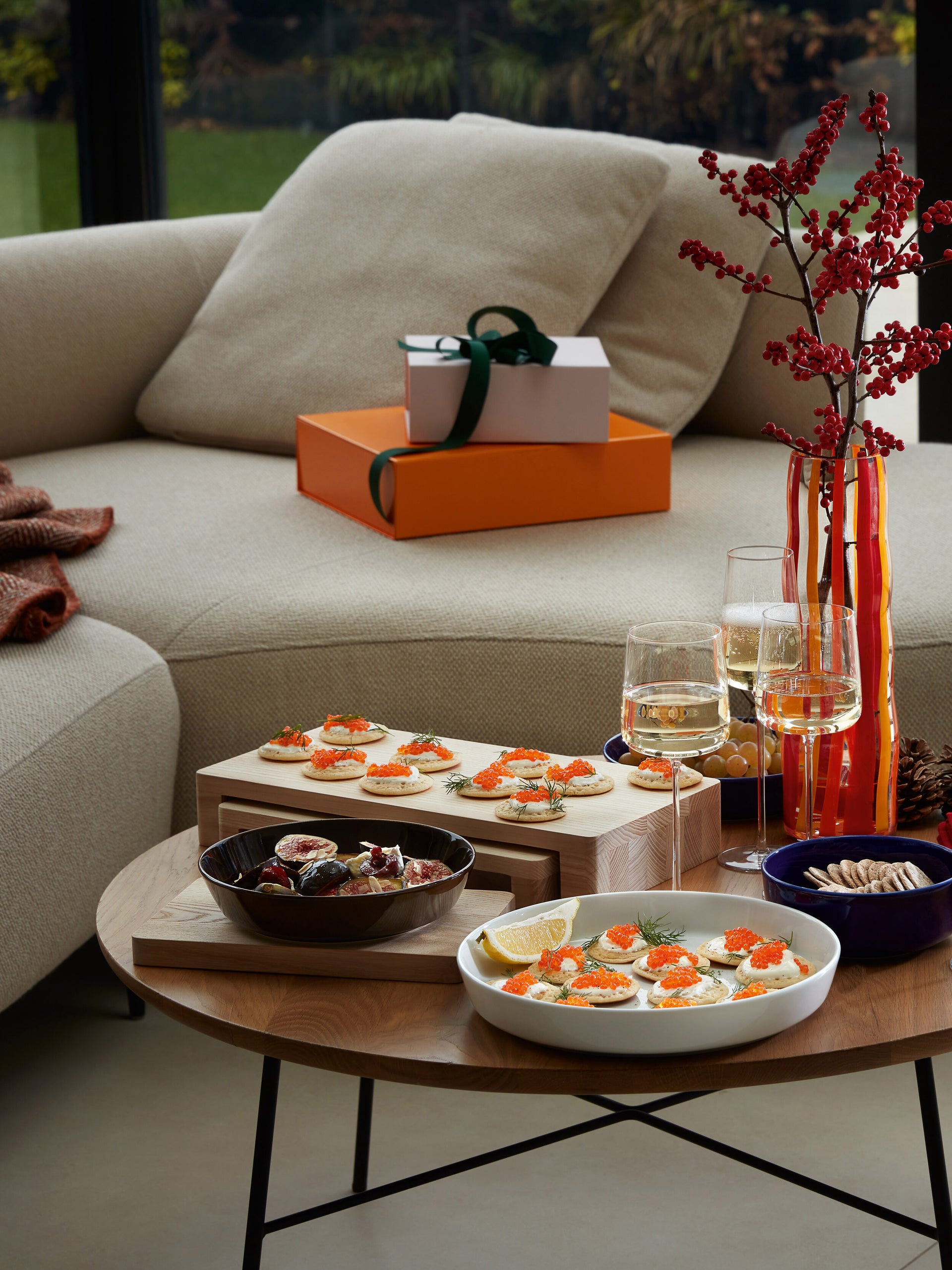 Ash Wood Platter Set