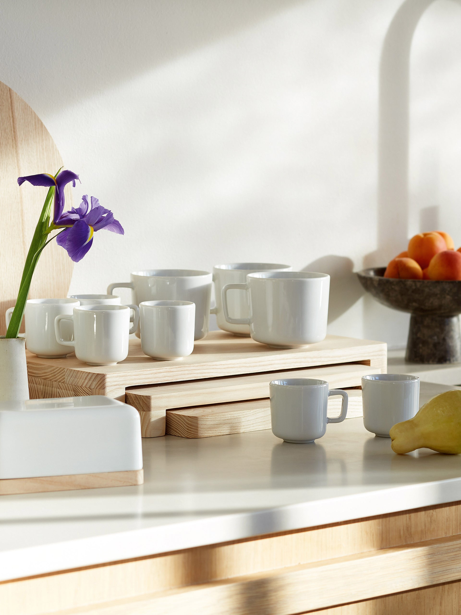 Ash Wood Platter Set