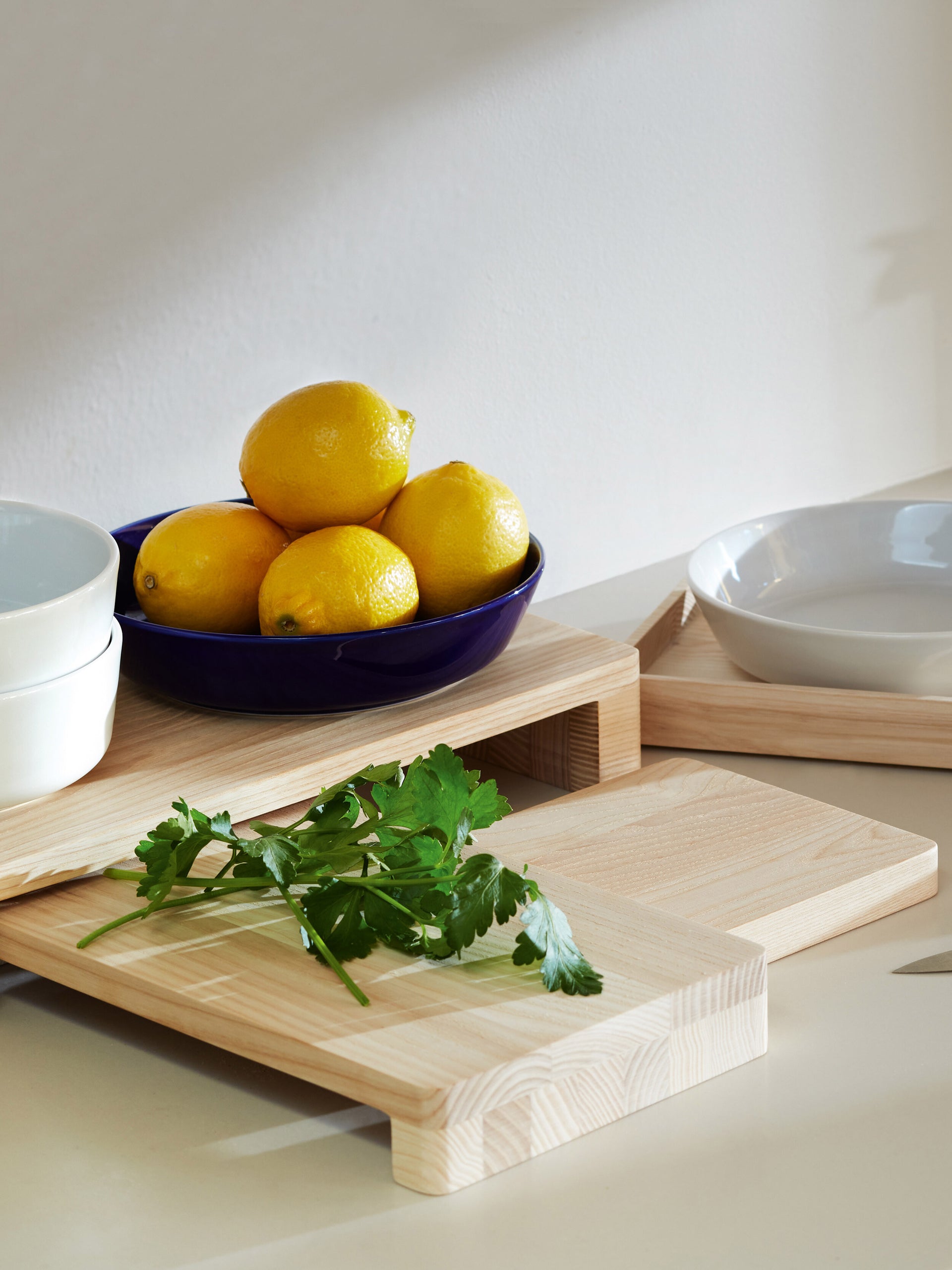 Ash Wood Platter Set