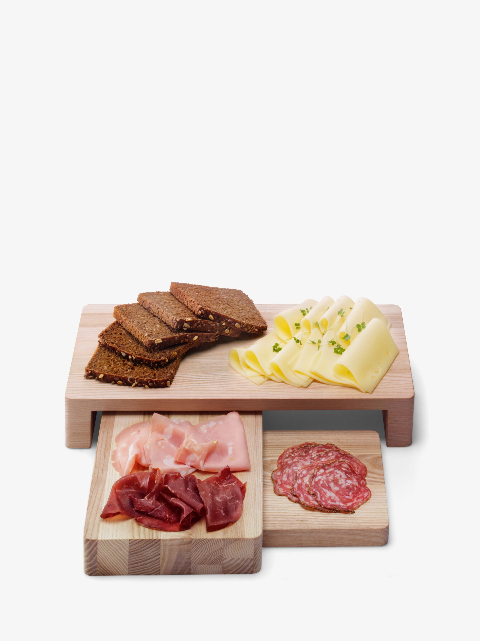 Ash Wood Platter Set