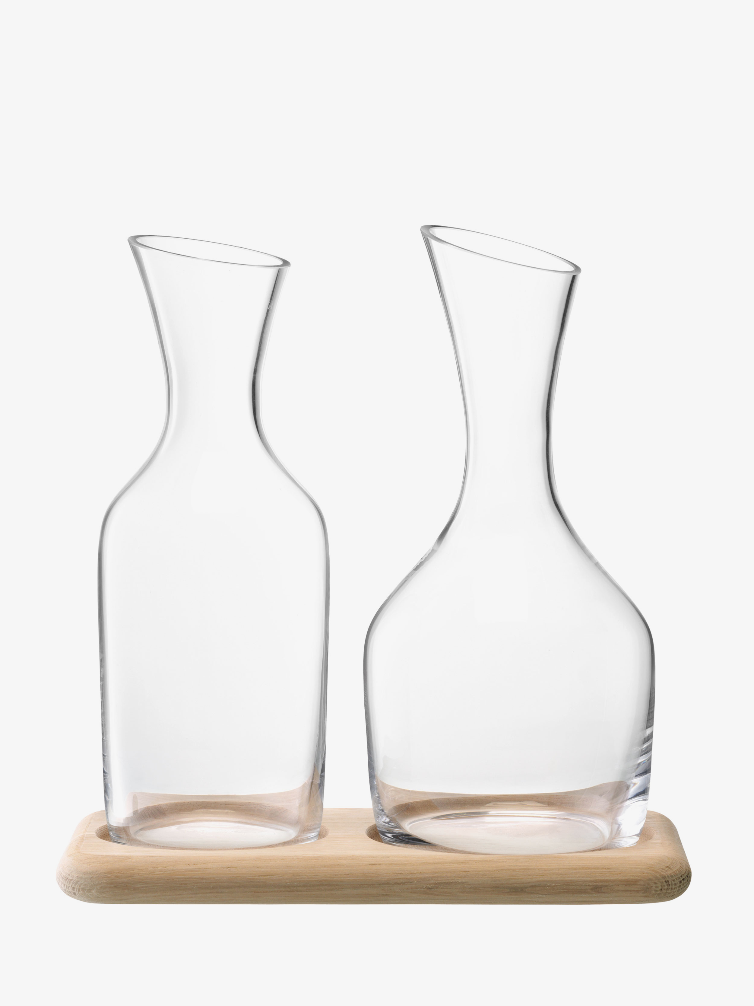 Water & Wine Carafe Set 1.2L, 1.4L, Clear | Wine | LSA Drinkware