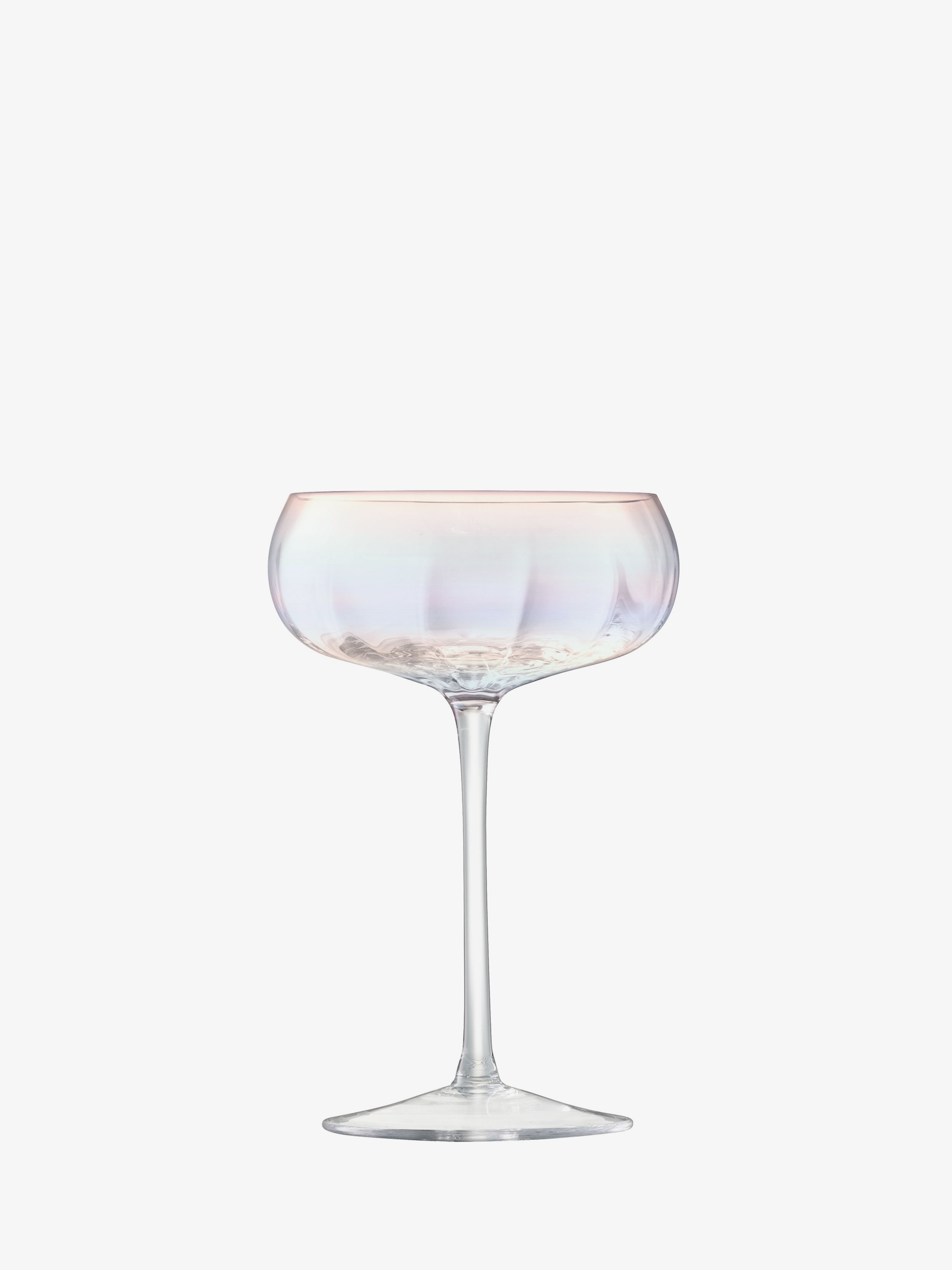 SÄLLSKAPLIG Coupe à champagne, verre transparent/à motifs, 21 cl