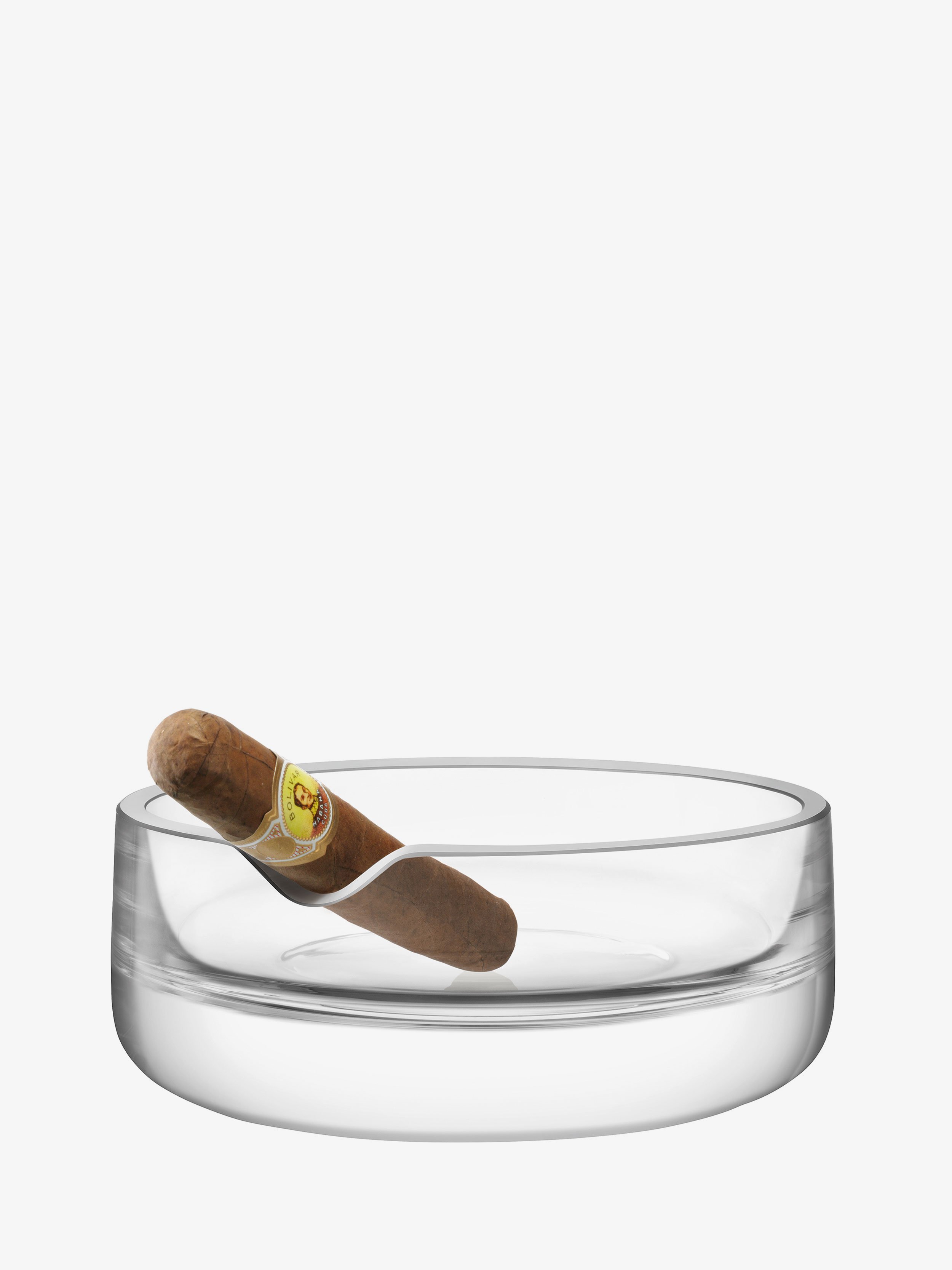 Cigar Ashtray H2.75in, Clear | Bar Culture | LSA Gifts