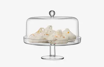 Lotta Cake/Cheese Glass Dome and Ash Base | LSA | Everything
