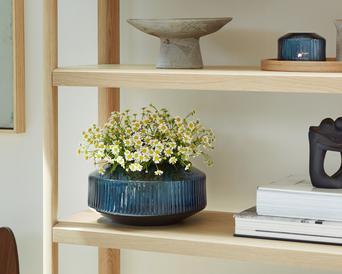 Lantern/Vase H26cm, Sapphire | Rotunda Collection | LSA Interior