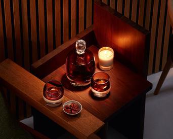Whiskey Set 36oz, 8oz, Peat Brown | Whiskey Club | LSA Drinkware