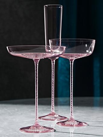 champagne dish glasses
