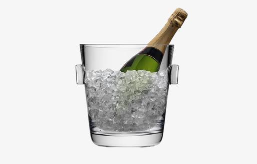 Champagne in hot sale ice bucket