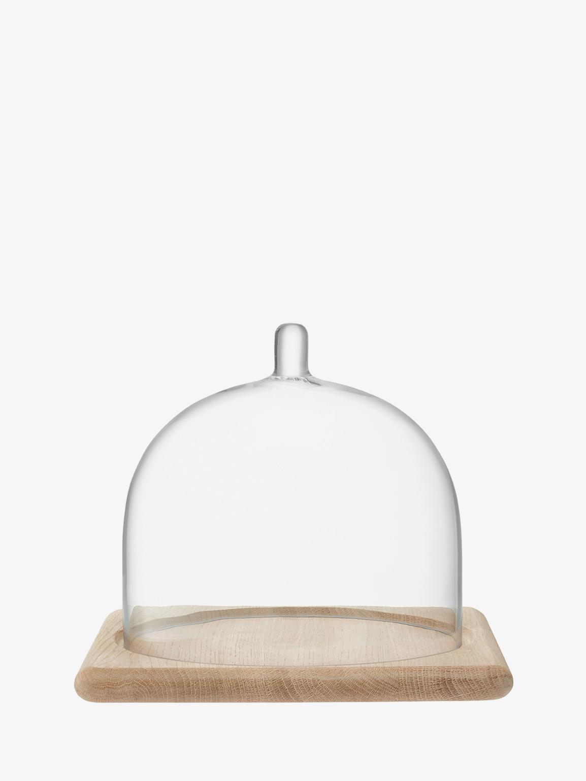 Serve Arch Dome & Oak Base H20.5cm/25cmx25cm