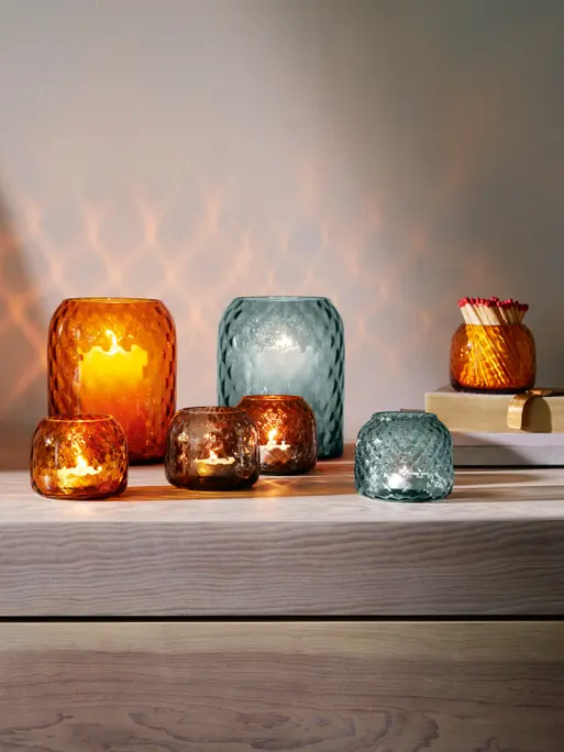 値下不可　LSA EPOQUE TEALIGHT HOLDER Tealight Holder H3.25in, Assorted | Epoque | LSA Interior