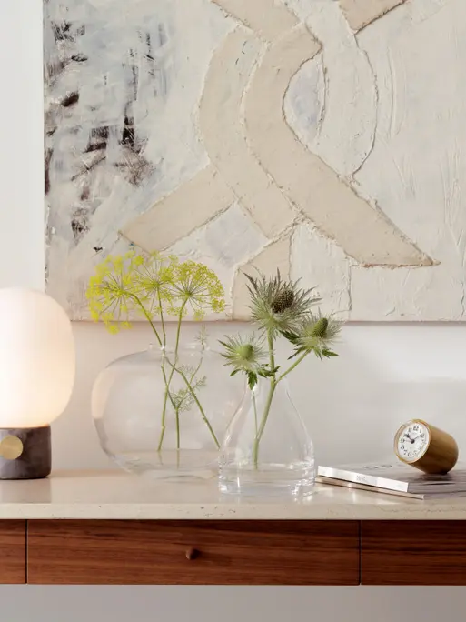 Kiln Vase H16cm, Clear | Flower | LSA Interior