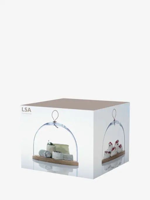 Dome & Ash Base 12.5in, Clear | Ivalo | LSA Tableware