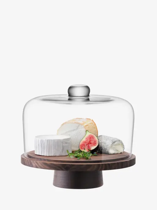 【楽天最安値に挑戦】 Stand Walnut & Dome 10.25in, Tableware LSA | City | Clear ライト・ランタン