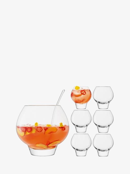 Punchbowl Set 10.75in, Clear | Rum | LSA Drinkware