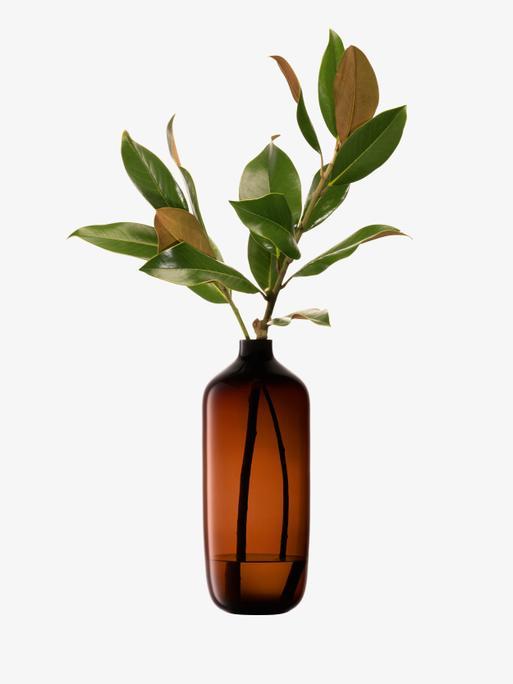 Vessel Vase H15in, Peat Brown | Vessel | LSA Interior