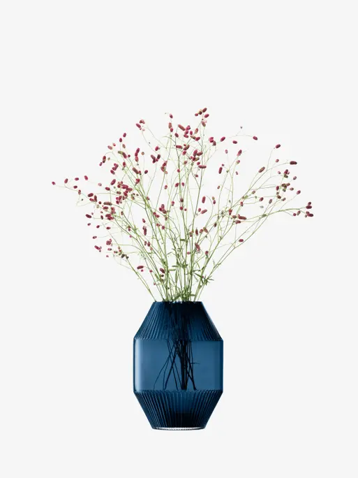 Vase H37cm, Sapphire | Rotunda Collection | LSA Interior