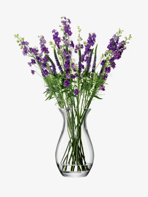 Grand Posy Vase H12.5in, Clear | Flower | LSA Interior