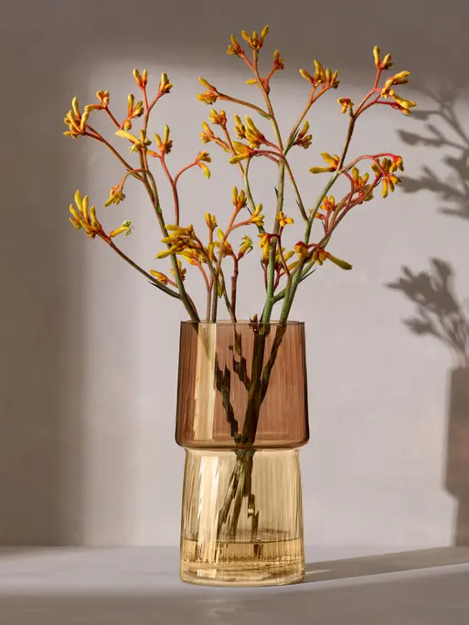 Vase H36cm, Sheer Zinc | Zinc Collection | LSA Interior