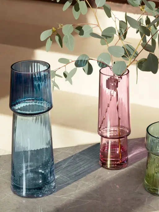 Vase H12.5in, Sapphire | Gems Collection | LSA Interior