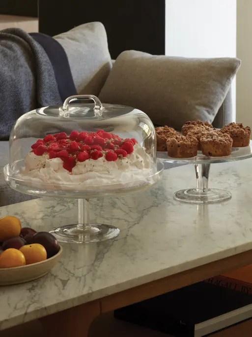 Cakestand & Dome 34.5cm, Clear | Serve Collection | LSA