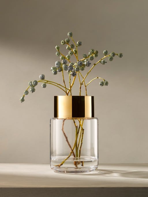 Vase/Lantern H30cm, Gold | Aurum | LSA Interior