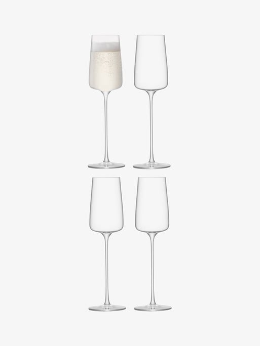 Metropolitan Champagne Flutes by LSA International - Set of 4