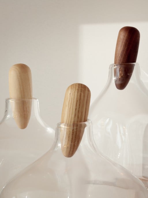 Glass Decanter with Wood Stopper– LINEN & SAND