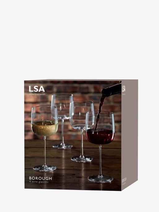 LSA International - Borough Grand Cru Glass - Set of 4 - Clear