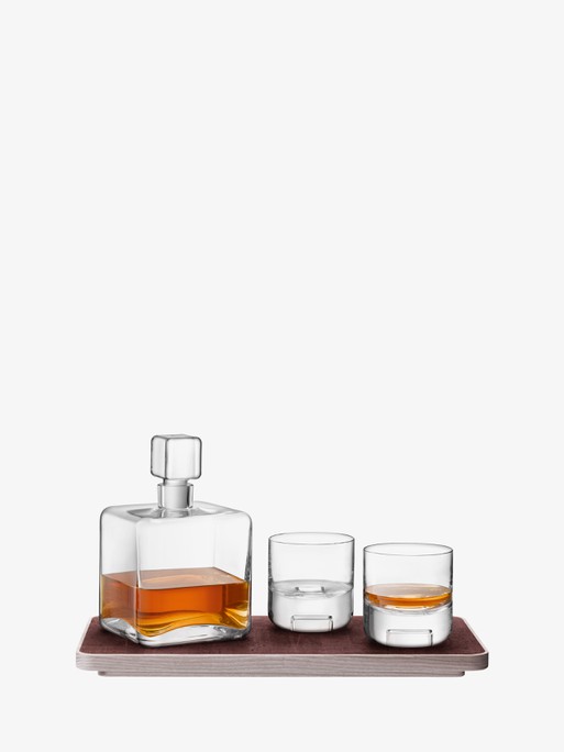 Whiskey Connoisseur Set 15in, Clear, Cask