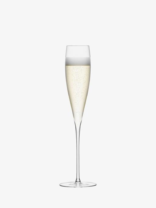 LSA Savoy Champagne Flute Set 2 200ml Clear