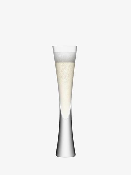 LSA Savoy Champagne Flute Set 2 200ml Clear